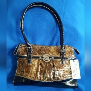NWT Nine & Co. Snakeskin Handbag purse Zippered ~2 AVAILABLE!